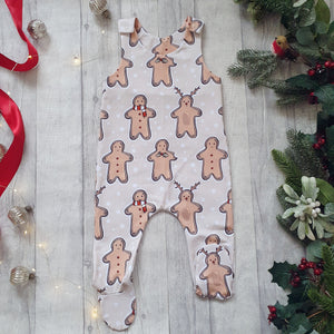 Gingerbread Men Footed Romper RTP