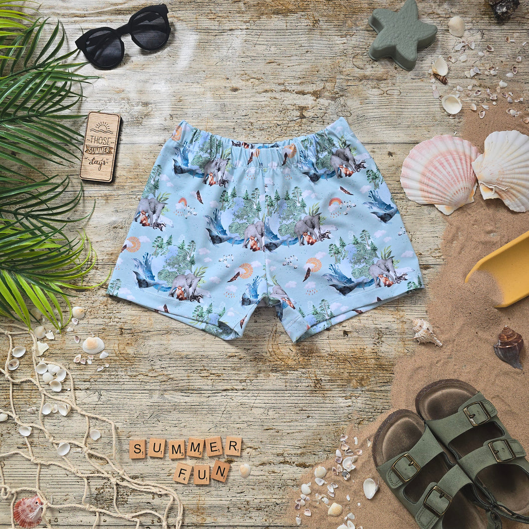 Around the World Relaxed Shorts RTP
