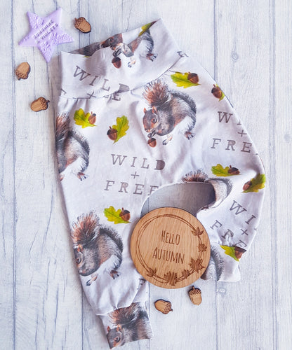 EXCLUSIVE! Wild & Free Squirrel Harem Pants - Sunshine & Violets