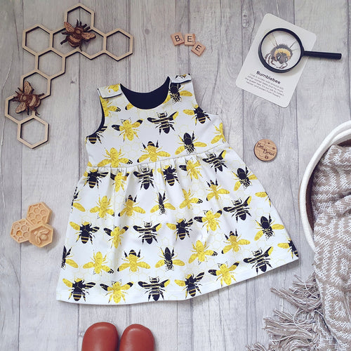 Honey Buzzy Bee Pinafore Dress RTP