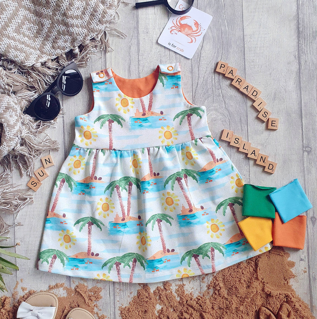 Paradise Island Pinafore Dress RTP