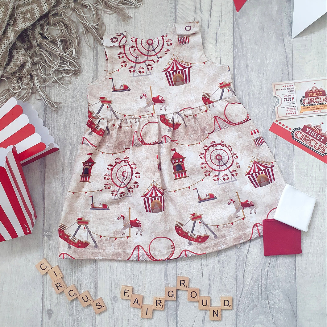 Circus Fairground Pinafore Dress RTP