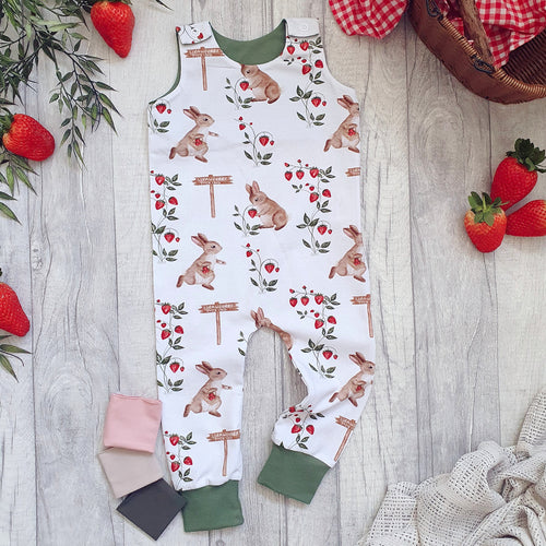 Strawberry Picking Full Length Romper RTP