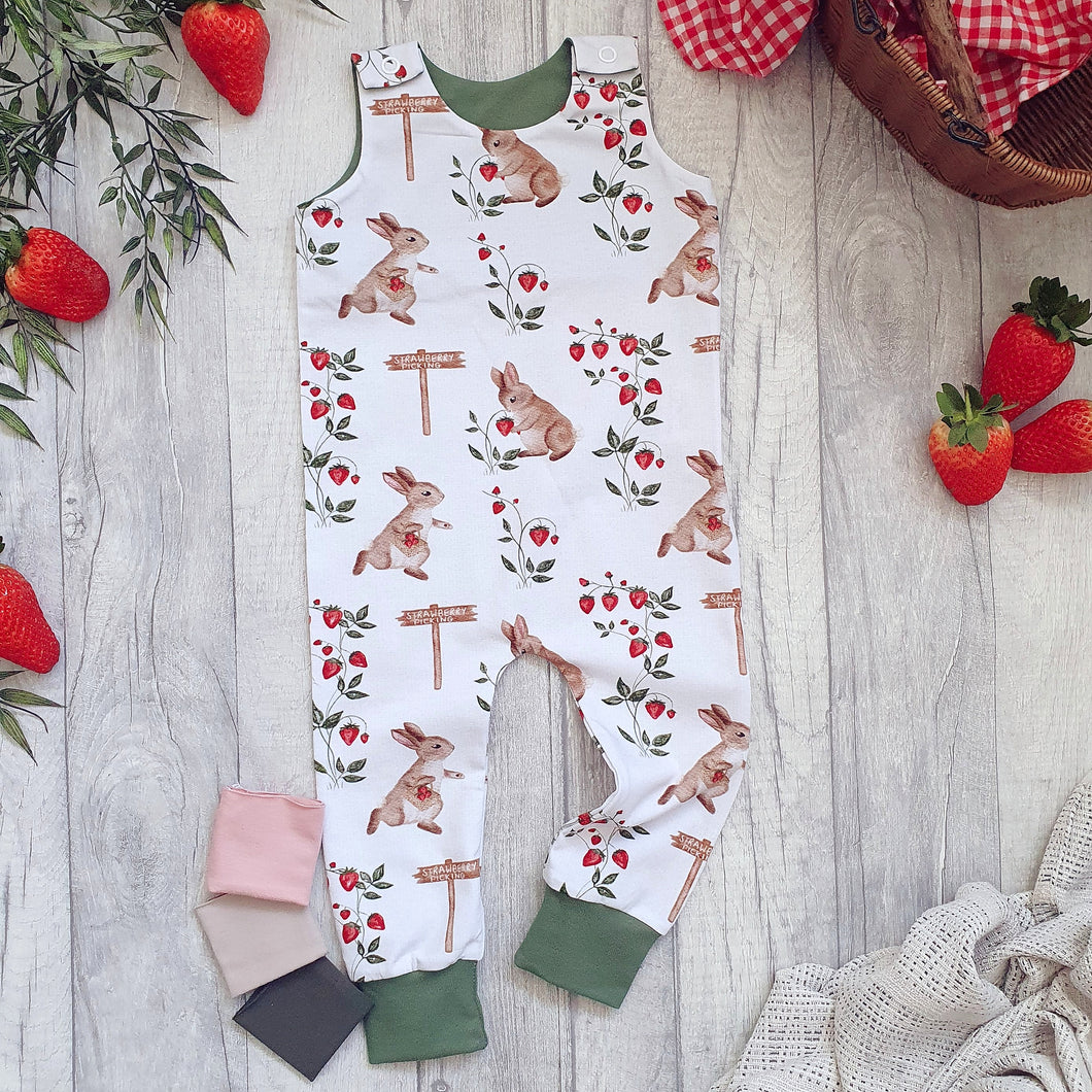 Strawberry Picking Full Length Romper RTP