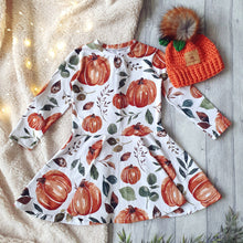 Load image into Gallery viewer, Pumpkin Galore Skater Dress