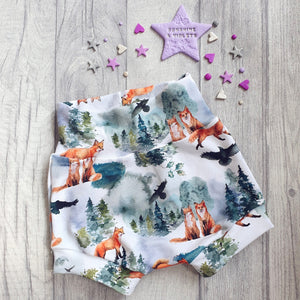 Woodland Fox Cuffed Shorts