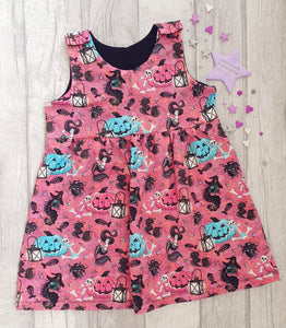 Pink Mermaid Pinafore Dress