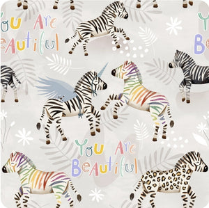 You Are Beautiful - Rainbow Zebras - Zebracorns - Pale Grey Background - Unisex - Bummies - Gender Neutral - Inclusivity - Bloomers